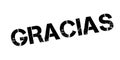 Gracias rubber stamp Royalty Free Stock Photo