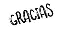 Gracias rubber stamp Royalty Free Stock Photo