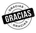 Gracias rubber stamp Royalty Free Stock Photo