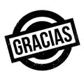 Gracias rubber stamp Royalty Free Stock Photo