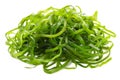 Gracilaria ogonori seaweed salad isolated on white background, traditional Japanese food Royalty Free Stock Photo