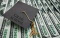Grad school money Royalty Free Stock Photo