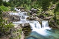 Gradas de Soaso. Waterfall in the spanish national park Ordesa a Royalty Free Stock Photo