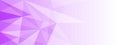 Vector Abstract Light Purple Gradient Background Banner with Polygonal Pattern Royalty Free Stock Photo