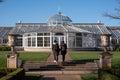 Grade 1 listed greenhouse housing historic camelia plants, at Chiswick House and Gardens in west London UK.