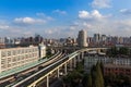 The grade separation bridge in shanghai Royalty Free Stock Photo