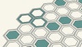 Graded Hexagonal Honeycomb Pattern, Tech Abstract Background, vector design Generative AI Royalty Free Stock Photo