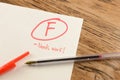 Graded School Paper Royalty Free Stock Photo