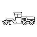 Grader machine building icon, outline style