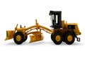 Grader machine isolated