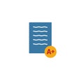 Grades icon. Simple element from school icons collection. Creative Grades icon ui, ux, apps, software and infographics