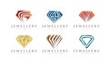 GRADIEN JEWELERY / JEWEL SET 1 LOGO DESIGN Royalty Free Stock Photo