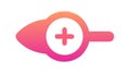 Gradient Add Button Icon for Modern UI Design, vector design Generative AI Royalty Free Stock Photo