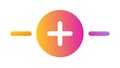 Gradient Add Remove Toggle Icon for Dynamic Controls, vector design Generative AI Royalty Free Stock Photo
