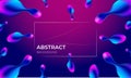 Gradient background with colorful metaball shapes for banners. Morphing colorful blobs. Vector 3d illustration. Abstract Royalty Free Stock Photo