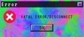 Gradient digital abstract background fatal error disconnect Royalty Free Stock Photo