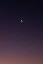 The moon next to a very bright planet