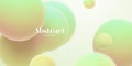 Gradient background with soft metaball shapes