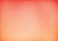 Gradient background with topographic lines, beautiful wallpaper in peach and orange