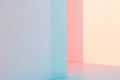 A gradient-based minimalist background with seamless transitions from deep blue to pastel pink,