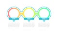 Gradient blank circles vector infographic template Royalty Free Stock Photo