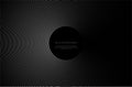 Gradient blend line circle abstract background. Monochrome lines round design. Royalty Free Stock Photo
