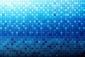 Gradient Blue Geometric Background Light-Dark Squares Texture Royalty Free Stock Photo