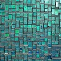 A gradient of blue and green squares arranged in a mosaic pattern3, Generative AI