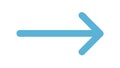 Gradient Blue Right Arrow Icon for UI UX Design, vector design Generative AI Royalty Free Stock Photo
