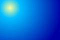 Gradient blue yellow, sun and sky, large dimension Royalty Free Stock Photo