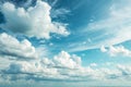 Gradient blur of white clouds and blue sky background Royalty Free Stock Photo