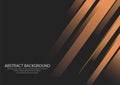Gradient Brown Shape Side Line With Black Background, Wallpaper. Design Graphic Vector Royalty Free Stock Photo