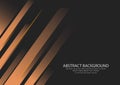 Gradient Brown Shape Side Line With Black Background, Wallpaper. Design Graphic Vector Royalty Free Stock Photo
