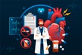 Gradient cardiovascular disease illustration