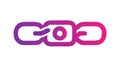 Gradient Chain Link Icon for Dynamic Connections, vector design Generative AI Royalty Free Stock Photo