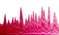 Gradient chart, statistics graph or oscillation diagram.