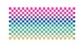 Gradient Checkered Pattern, colorful modern abstract background, smooth color transition, vector design Generative AI Royalty Free Stock Photo