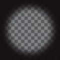 Gradient circle on checkerboard. Black to white gradient. Abstract vector background. Modern geometric design.