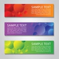 Gradient circle rainbow colorful vector banner