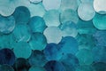 Gradient circles in shades of blue and green, arranged in a minimalist design Royalty Free Stock Photo