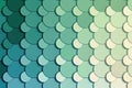 Gradient circles in shades of blue and green, arranged in a minimalist design