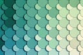 Gradient circles in shades of blue and green, arranged in a minimalist design Royalty Free Stock Photo