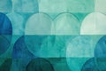 Gradient circles in shades of blue and green, arranged in a minimalist design