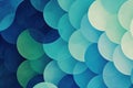 Gradient circles in shades of blue and green, arranged in a minimalist design