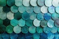 Gradient circles in shades of blue and green, arranged in a minimalist design