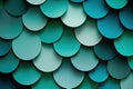 Gradient circles in shades of blue and green, arranged in a minimalist design