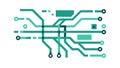 Gradient Circuit Board Design, Futuristic Technology Pattern, vector design Generative AI Royalty Free Stock Photo