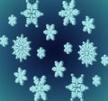 Gradient background with wight snow Royalty Free Stock Photo