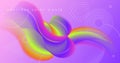 Gradient Color Fluid. Flow Wallpaper. Graphic Royalty Free Stock Photo