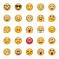 Gradient color icons for emojis.